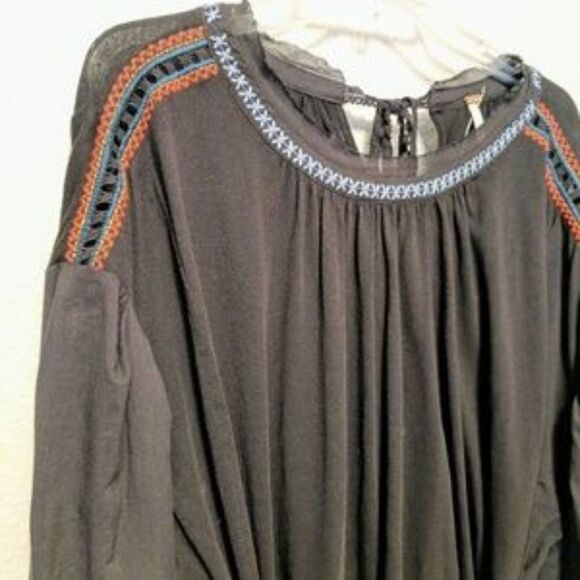 NWOT FREE PEOPLE On Holiday Belted Tunic Top M - Picture 4 of 10